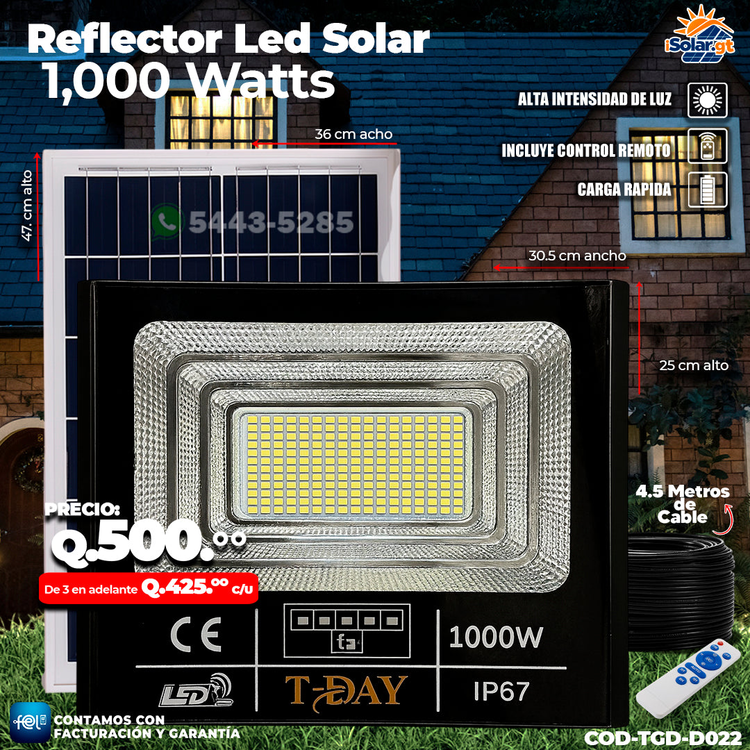 Reflector Profecional Led de 1,000 Watts