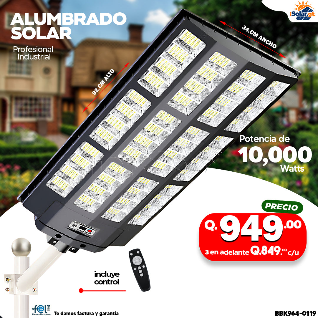 Alumbrado Solar de 10,000 Watts
