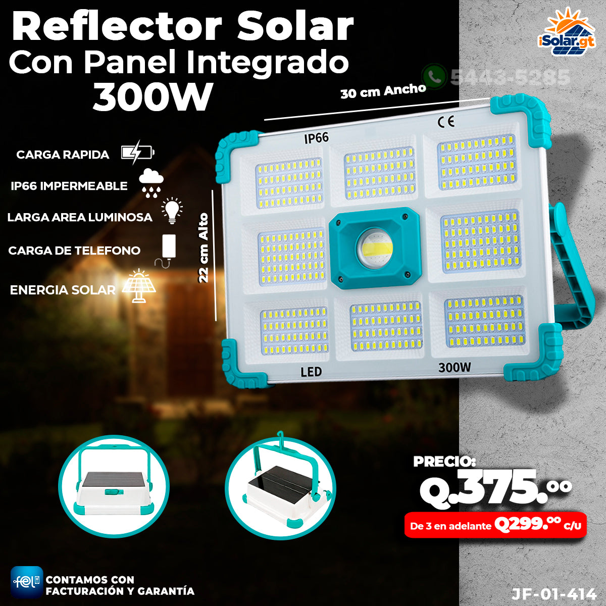 Reflector Solar - 300 watts