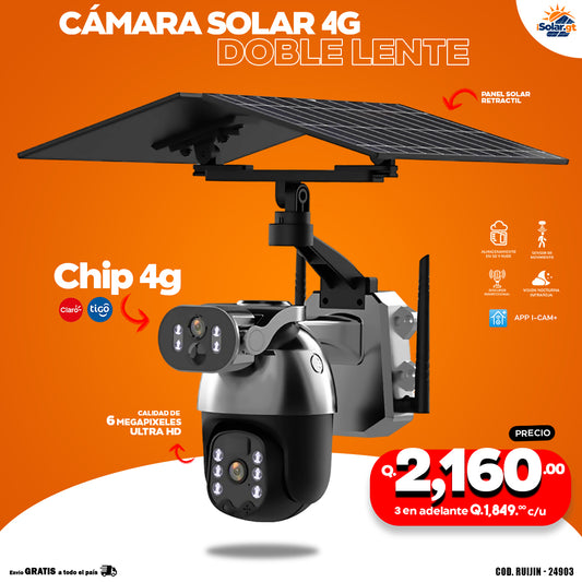 Cámara Solar con chip 4g de 4 megapixeles