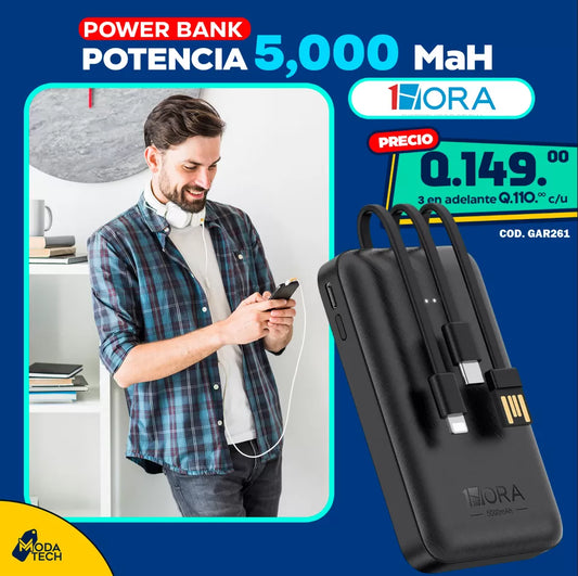 Power Banks de Potencia de 5,000mAh