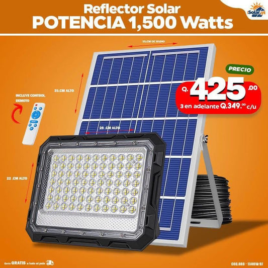 ☀️ Reflectores Solares Profesionales 1,500 watts (Gran Calidad) ☀️