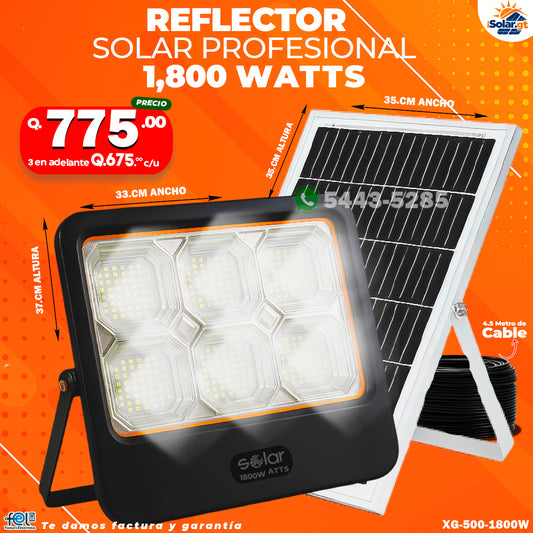 Reflector Solar de 1800W ⚡