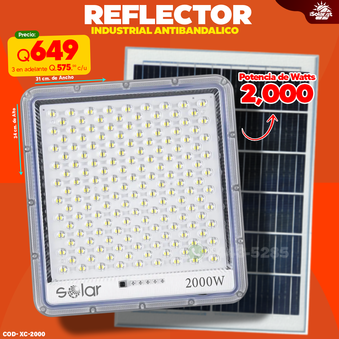 Reflecot Industrial Antibandalico 2000 watts