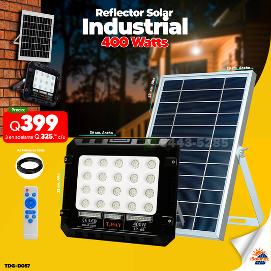 Reflecto Solar Industrial de 400 watts