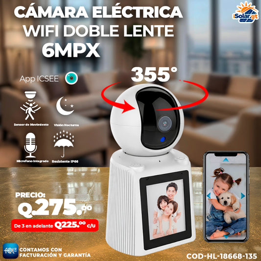 Cámara Wifi Video Llamada de 6MPX 🏡📷