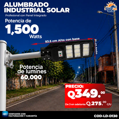 Alumbrado Solar Industrial de 1,500 Watts ☀️