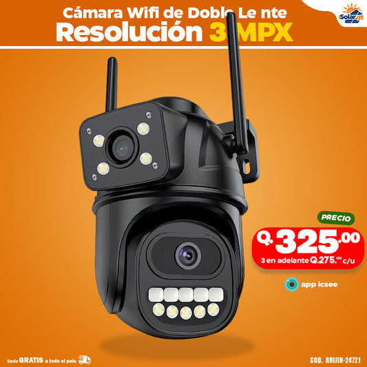 Camara wifi doble lente 3mpx