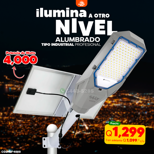 Alumbrado Publico Industrial de Material anticorrosivo 4,000 watts