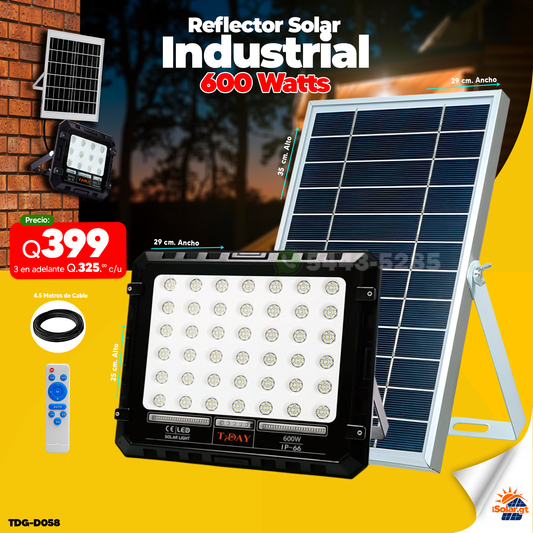 Reflecto Solar Industrial de 600 watts