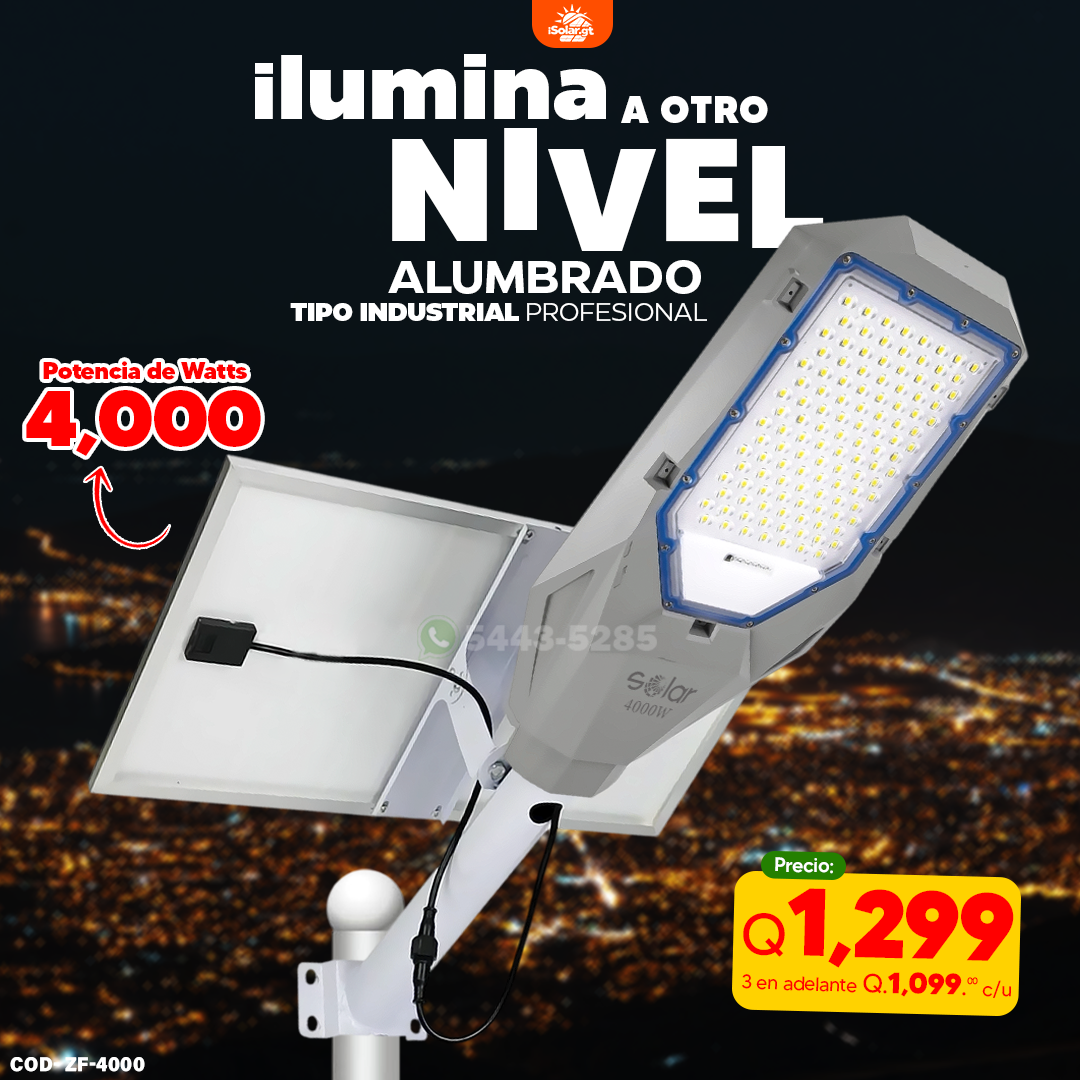 Alumbrado Publico Industrial de Material anticorrosivo de 1,800 2,500 3,000 4,000 whatts