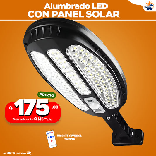 Alumbrado Led con panel solar incorporado