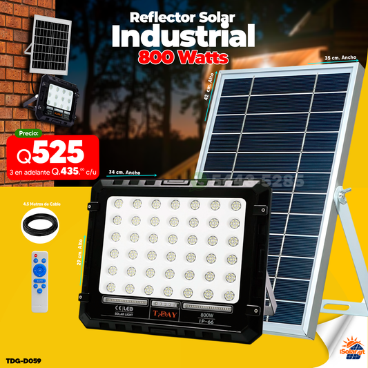 Reflecto Solar Industrial de 800 watts