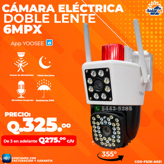 📷 Cámara Wifi Doble Lente 6MPX 📷