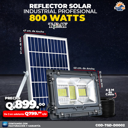 🔆 Reflector Solar Industrial T-Day de 800 🔆