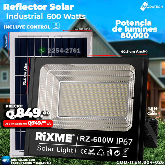 Reflector Profecional de Vidrio 600 watts  🔩🔋.