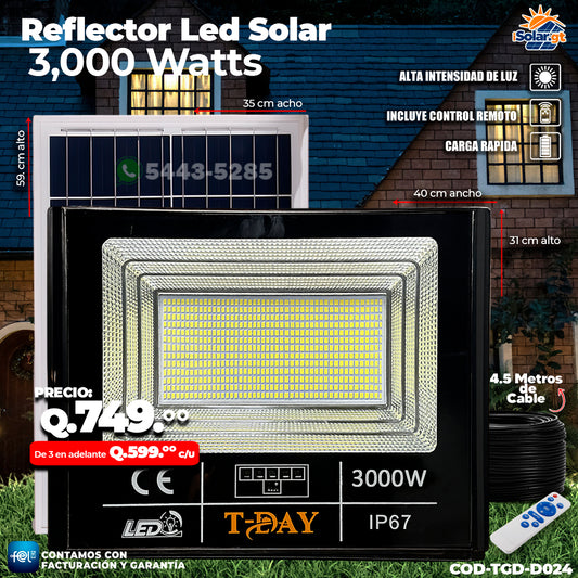 Reflector Profecional Led de 3,000 Watts