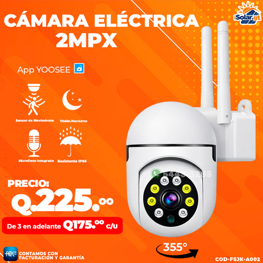 Cámara de vigilancia wifi para exteriores de 2MPX
