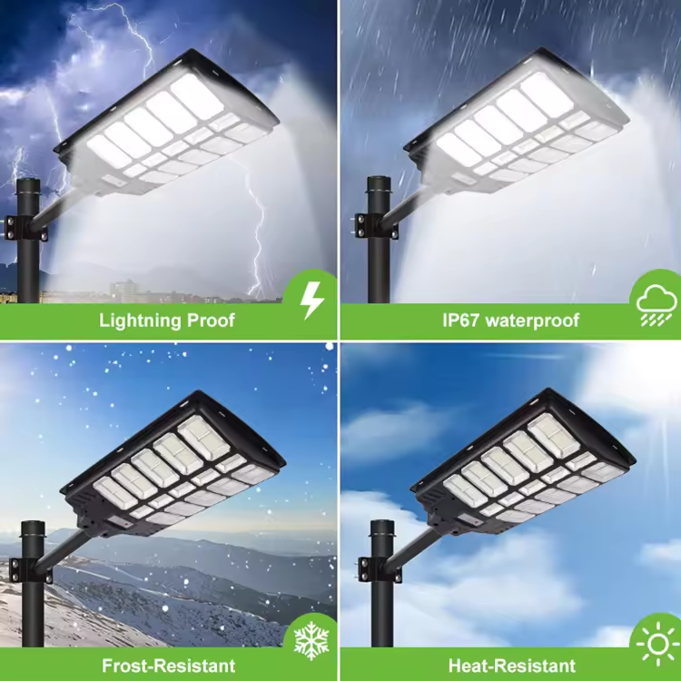 Alumbrados Solares Profesionales Industriales con Panel solar 4000 watts