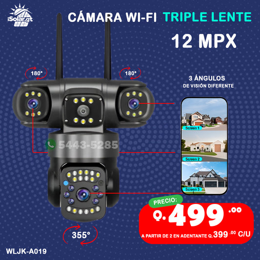 🔥Cámaras de Triple Lente de 12 Mega Pixeles🔥