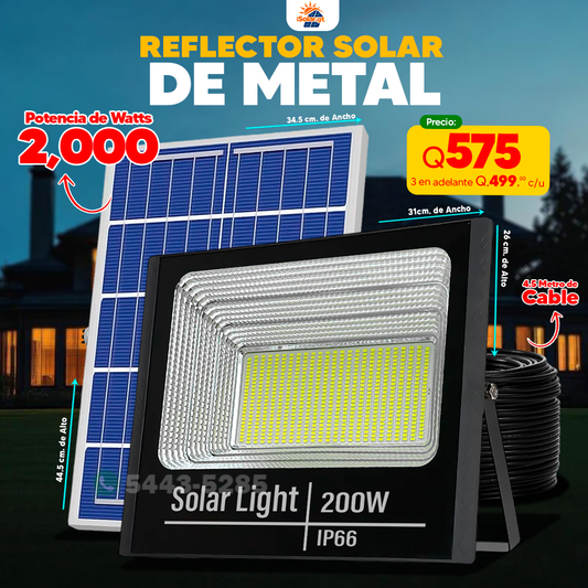 Reflectores Solares de Metal 2,000 watts