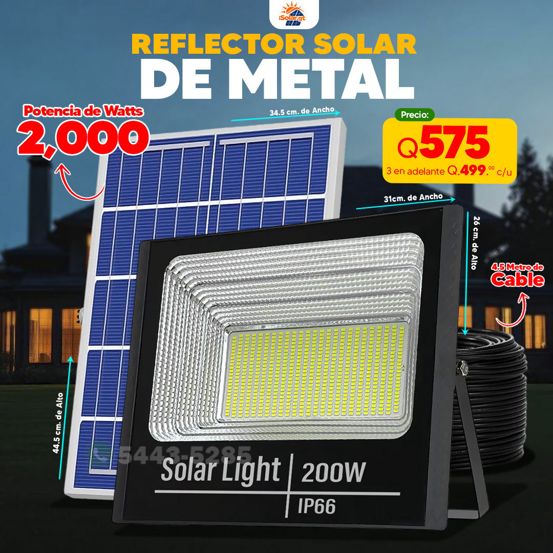 Reflectores Solares de Metal