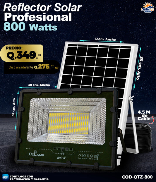 Reflector Solar de 800 Watts 🌙