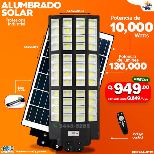 Alumbrado Solar de 10,000 Watts