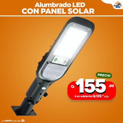Alumbrado Solar con panel incorporado