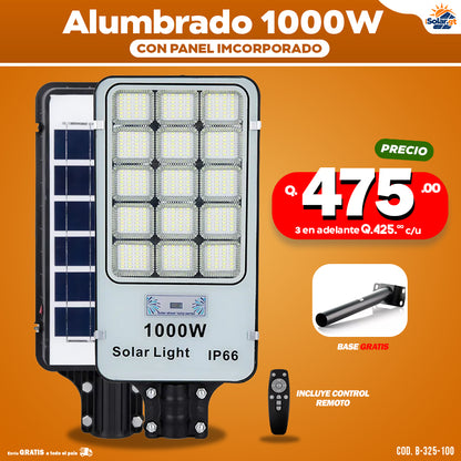 Alumbrados solares industriales profesionales 1,000 Watts