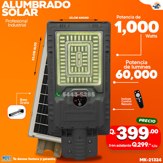 💡 Alumbrado Solar de 1,000 Watts ⚡💡