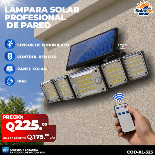 Lámpara Solar con panel por independiente 🙂‍↕️