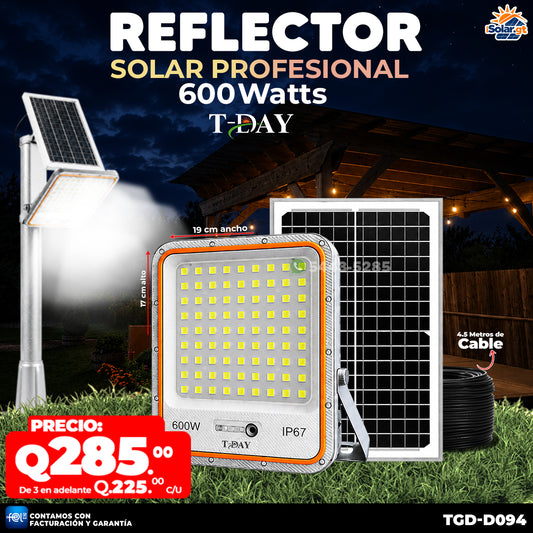 💡 Reflector Solar Profesional 600W ☀️🔋