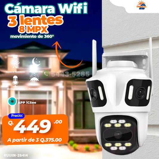 Cámara Wifi 3 lentes 8 MPX 26414
