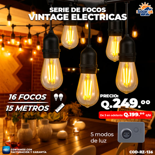 Serie de Focos Vintage Electricos 🌟