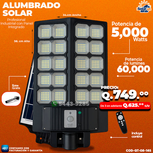 lumbrado Solar Industrial - 5,000 WATTS