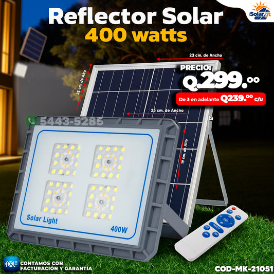 Reflector Solar con panel por aparte - 400 watts