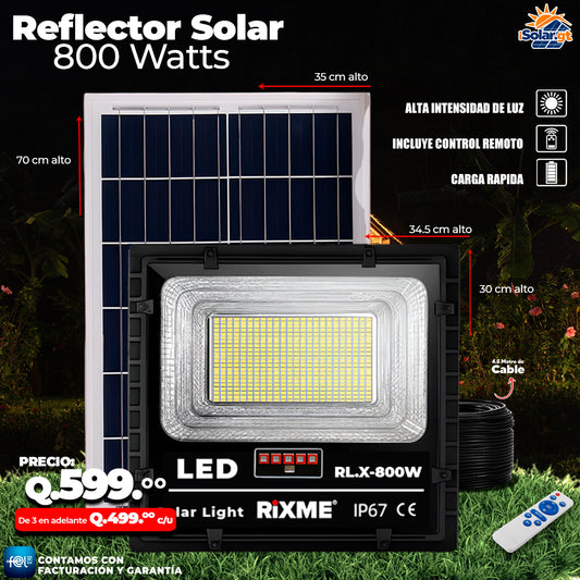 Reflector Profecional de Vidrio 800 watts 🌙.