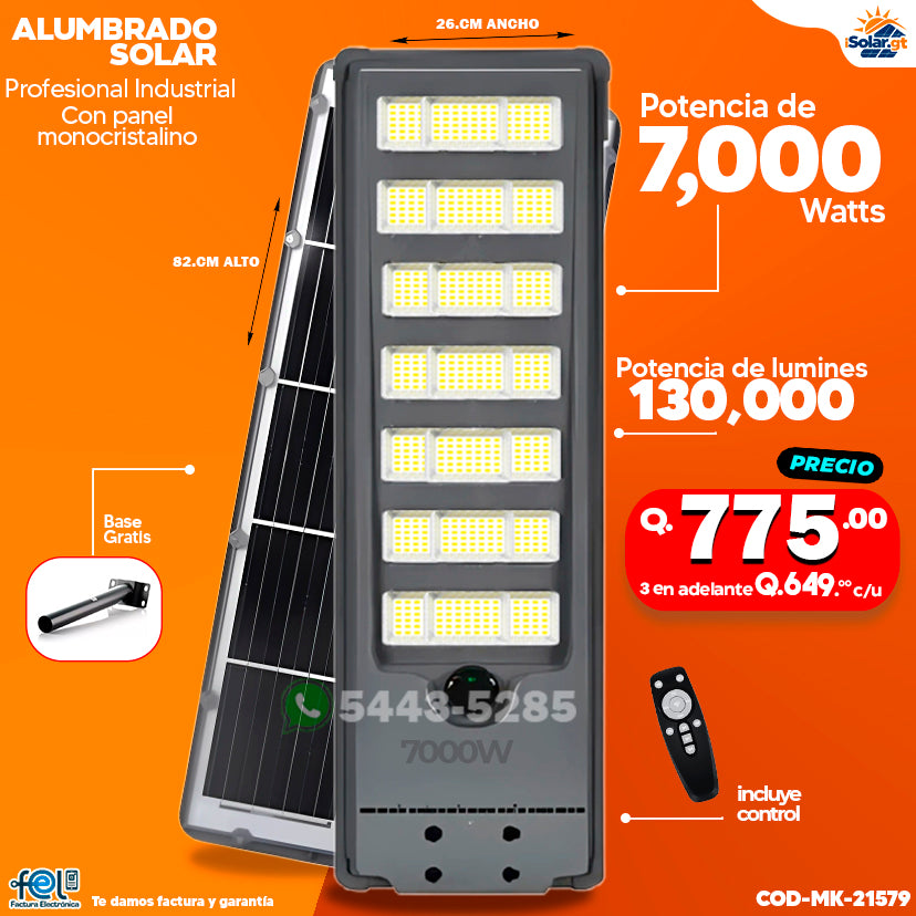 Alumbrados Profesionales de 5000, 6000, 7000 Watts ⚡