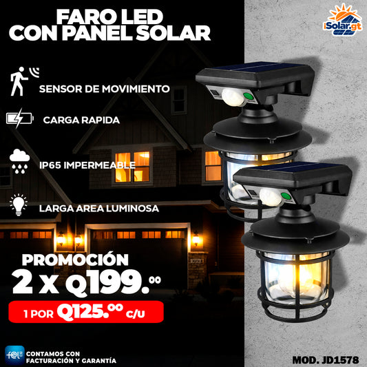Lamparas de Farol Solares ☀️
