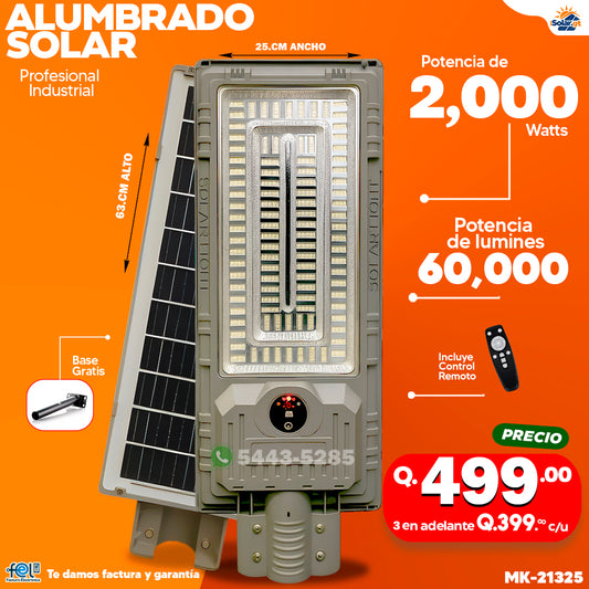 💡 Alumbrado Solar de 2,000 Watts ⚡💡