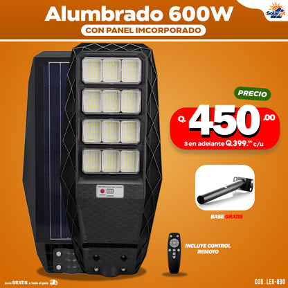 Alumbrados Solares Profesionales Industriales con Panel solar