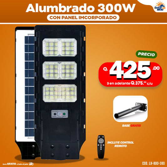 Alumbrados Solares Profesionales Industriales con Panel solar