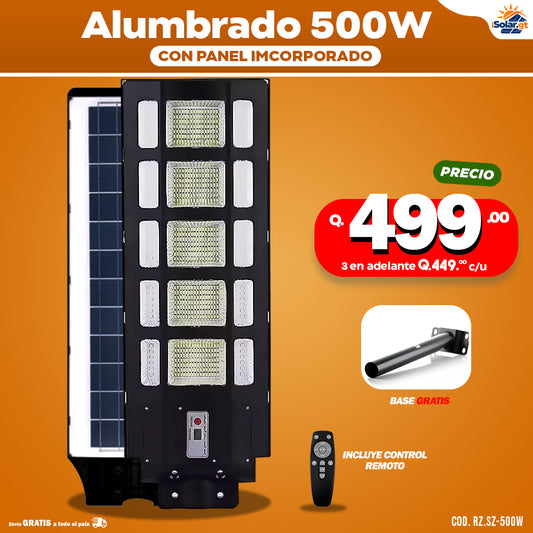 Alumbrados Solares Profesionales Industriales con Panel solar