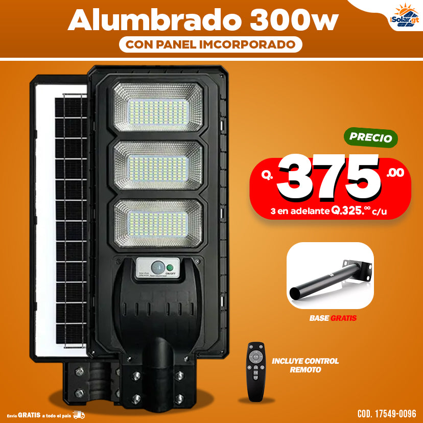 Alumbrados Solares Profesionales Industriales con Panel solar