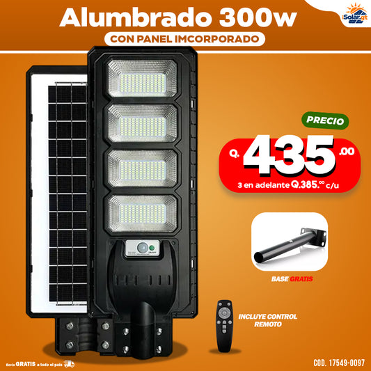 Alumbrados Solares Profesionales Industriales con Panel solar