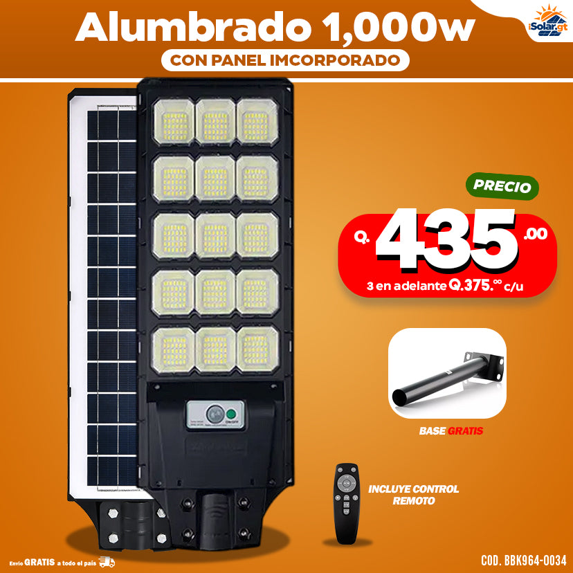 Alumbrados Solares Profesionales Industriales con Panel solar