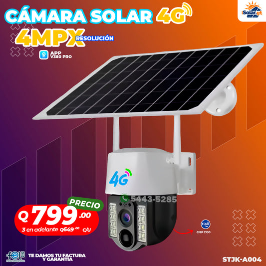 📹☀️ Cámara Solar 4G – 4MPX (Eficiente)