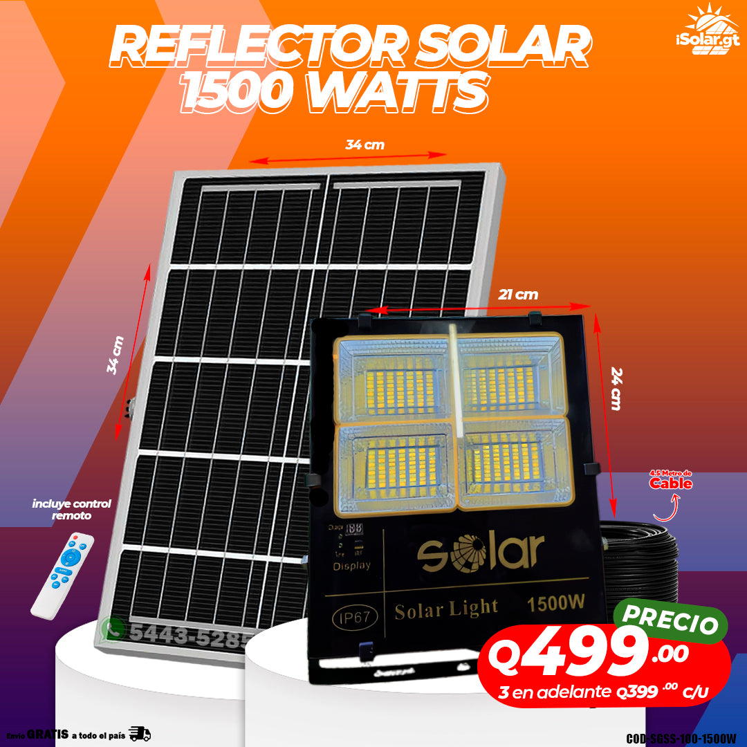 Reflector Solar de 1500 Watts