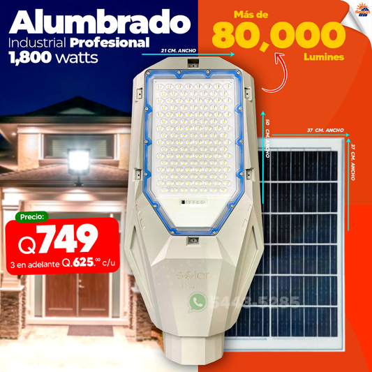 Alumbrado Publico Industrial de Material anticorrosivo de 1,800 2,500 3,000 4,000 whatts